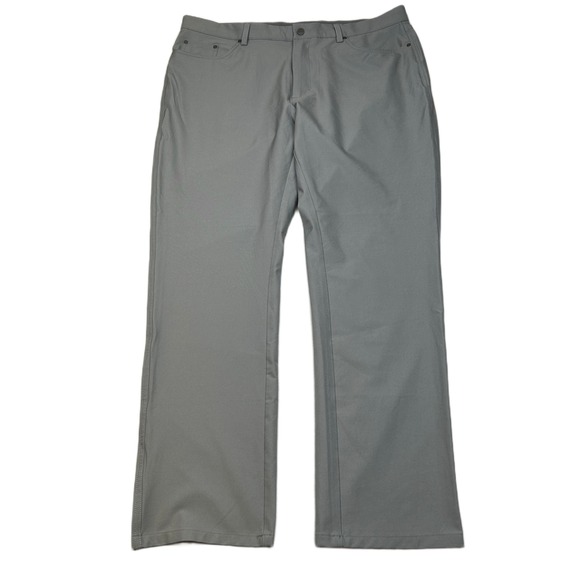 Greg Norman Golf‎ Dress Pants Mens 38x32 Grey Lightweight Stretch Performance - Picture 1 of 6